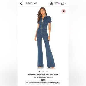 Show Me Your MuMu Everhart Jumpsuit M